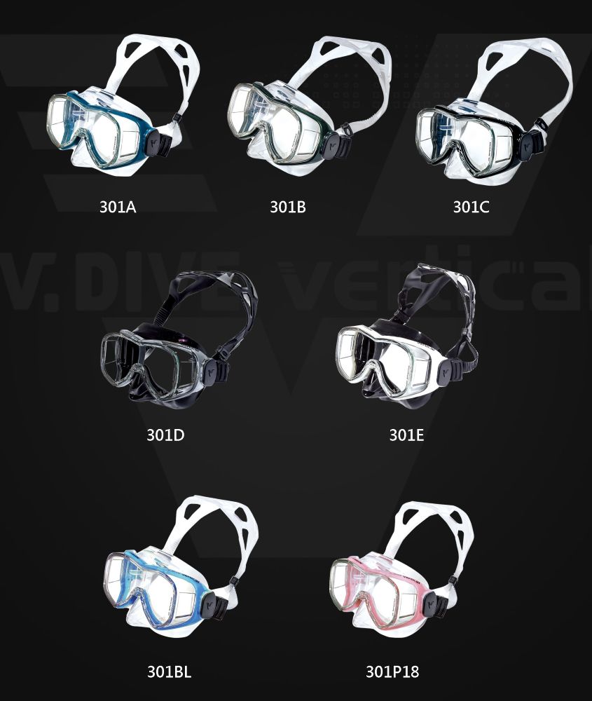 V.DIVE 威帶夫 301 潛水面鏡
