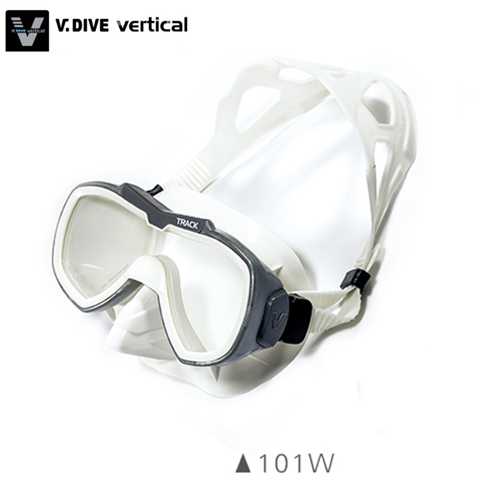 V.DIVE 威帶夫 101W 白皮 潛水面鏡