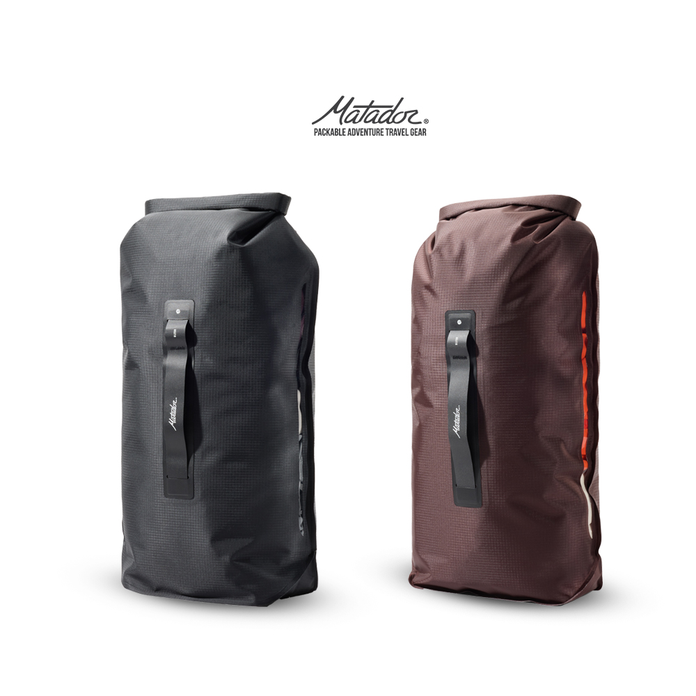Matador 鬥牛士 FlatPak Dry Bag - 8L 超輕量防水裝備袋-炭灰色/石榴紅