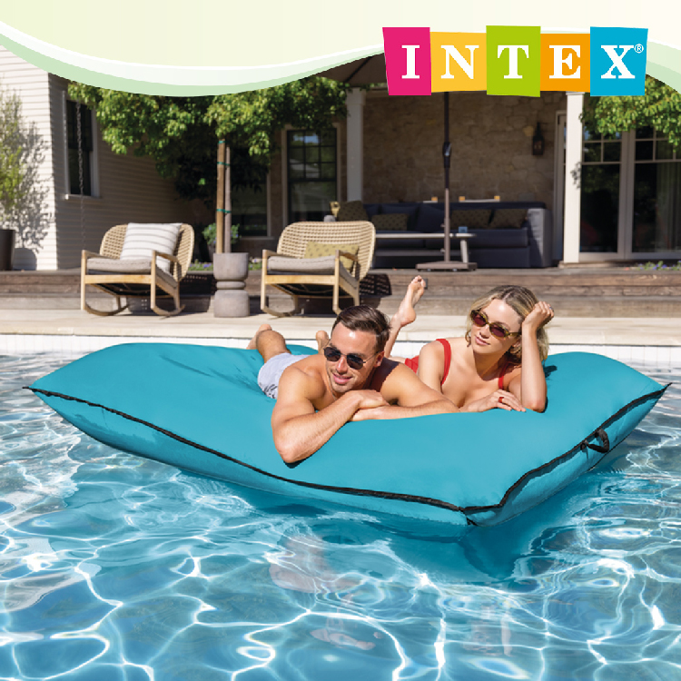 INTEX 懶洋洋豪華水上浮排床(56794EU)浮床/沙灘睡墊(198*157cm)-2色可選