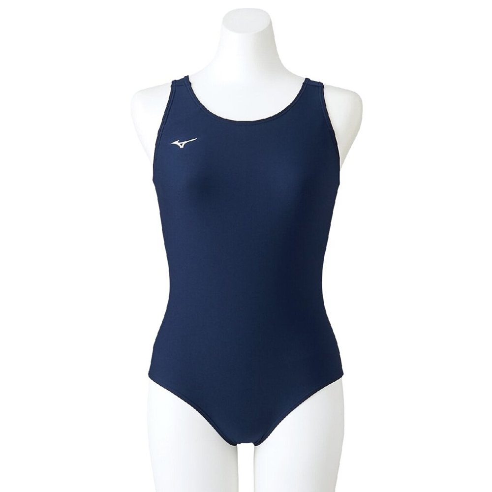 MIZUNO 美津濃 BASIC 女連身泳衣 深藍 N2MADC0114