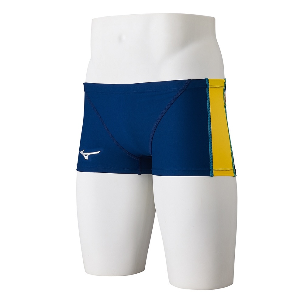 MIZUNO 美津濃 EXER SUITS 男泳褲 深藍x黃 N2MBB06085