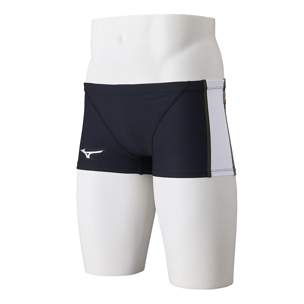 MIZUNO 美津濃 EXER SUITS 男泳褲 黑x白 N2MBB06090
