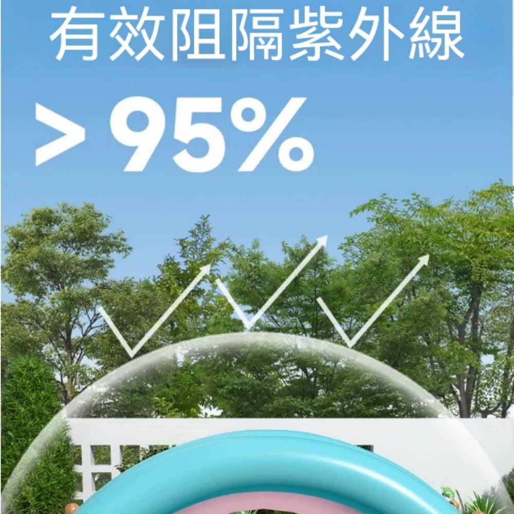 充氣池 遮陽嬉水池 居家沐浴池 庭院儲水池 戶外休閒池 納涼玩水 存水洗滌 243*150*50cm