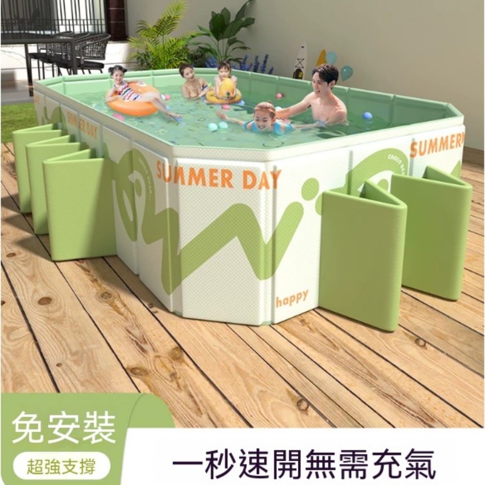 充氣池 支架戲水池 折疊儲水池 庭院盛水池 居家休閒池 納涼遊玩 囤水日用 180*140*55cm