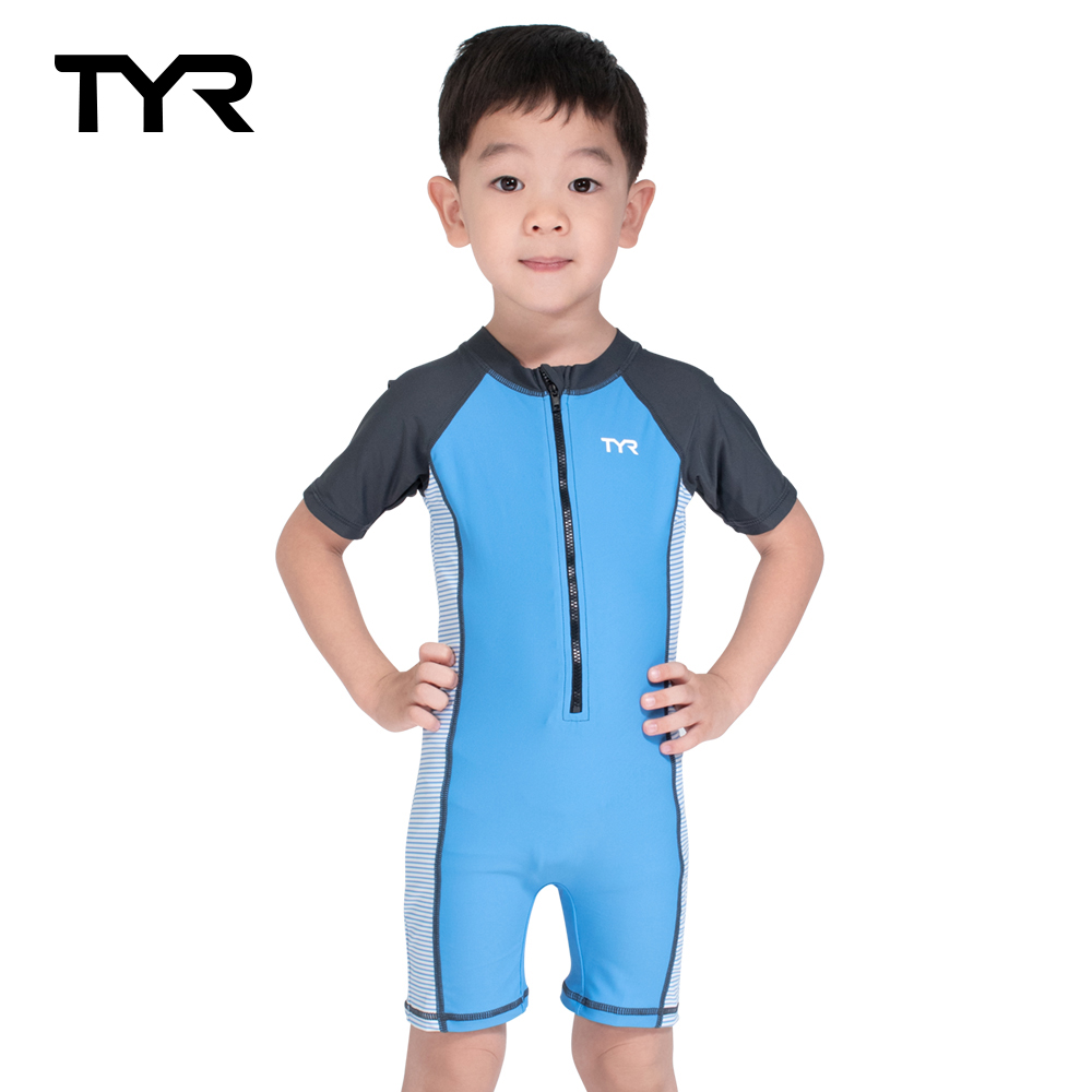 TYR 短袖連身男童泳衣 5281424