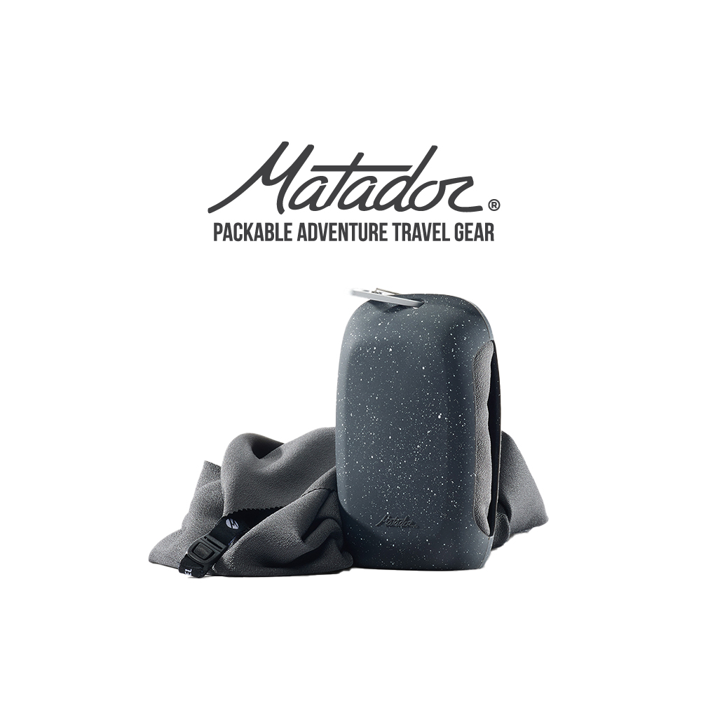Matador 鬥牛士 NanoDry Packable Shower Towel 奈米速乾毛巾 (L) - 黑花崗