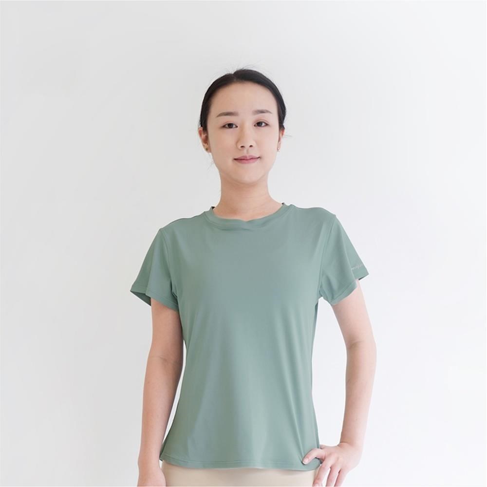 Mukasa DURABLE 簡約短袖運動上衣 - 忘憂草 - MUK-22041