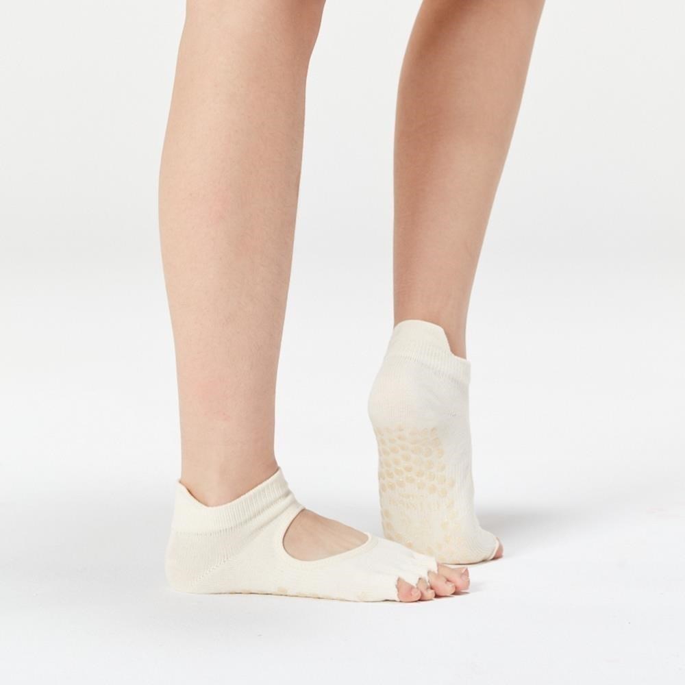 Clesign Toe Grip Socks 瑜珈露趾襪 - 25SS 春夏新色 - 香檳白