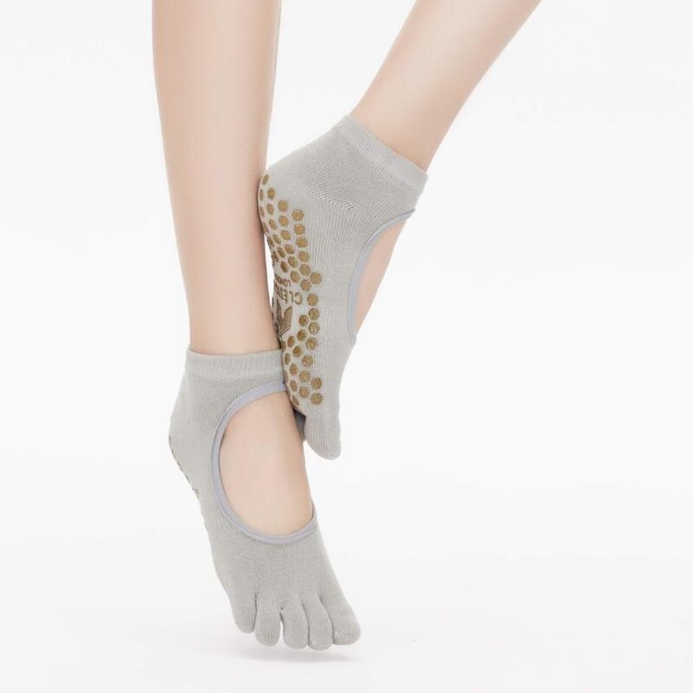 Clesign Full Toe Grip Socks 瑜珈止滑五趾襪 - Grey