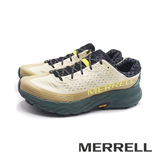 Merrell 邁樂 (男)AGILITY PEAK 5輕量戶外越野慢跑運動鞋 男鞋-墨綠色