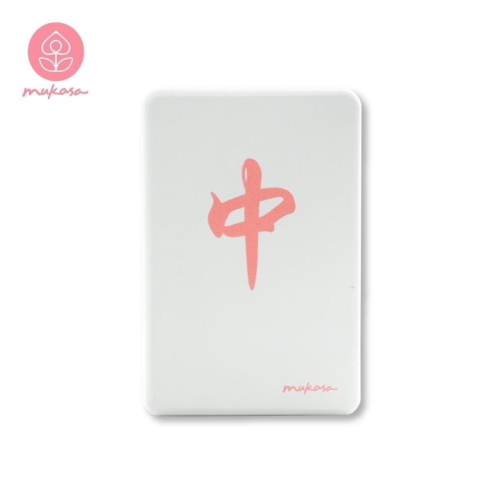 Mukasa EVA瑜珈磚 - 灰底/紅中 (圓角) - MUK-23426