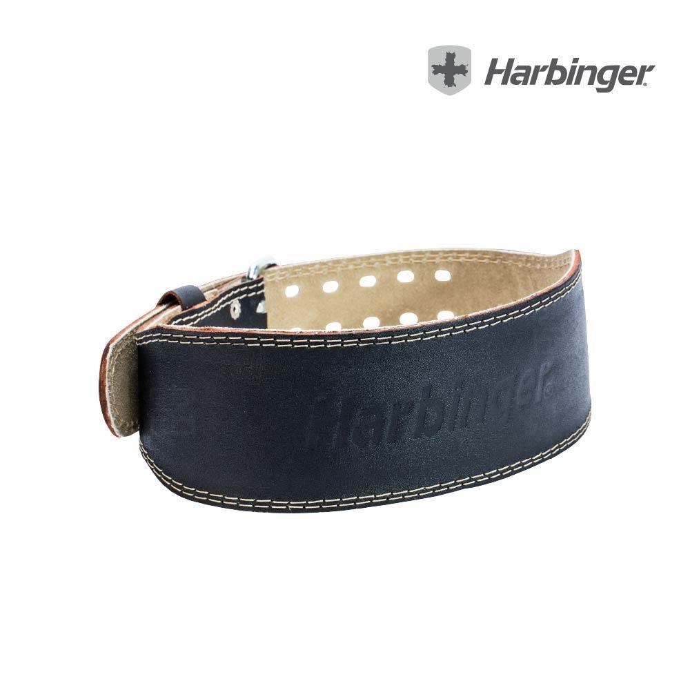 Harbinger 4吋Padded Leather Belt 2.0 專業重訓/健身皮腰帶-黑皮革