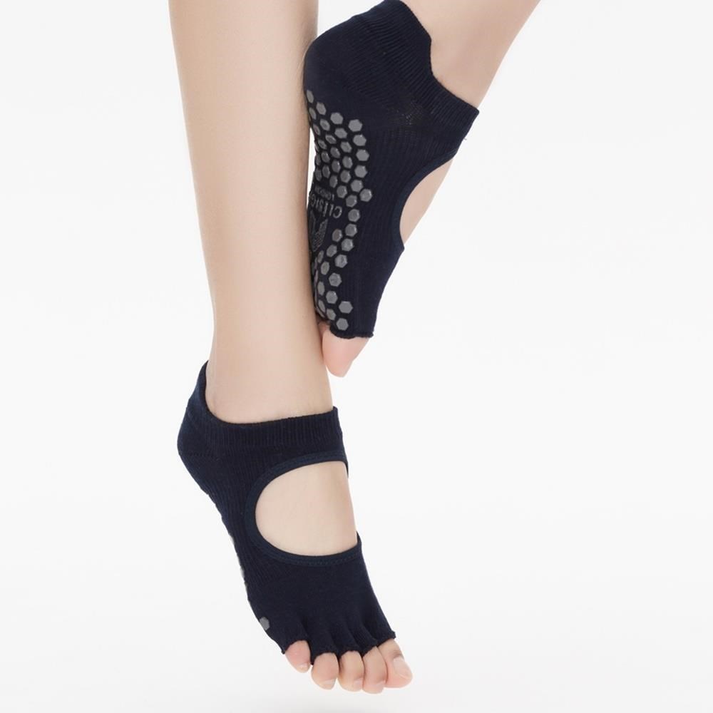 Clesign Toe Grip Socks 瑜珈露趾襪 - Navy