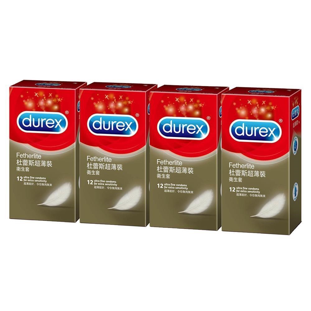 Durex 杜蕾斯 超薄裝保 險 套(12入)x4盒