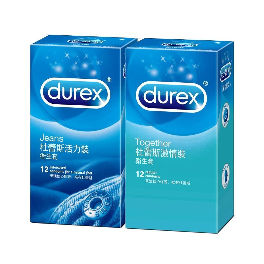 Durex 杜蕾斯 激情裝保 險 套(12入)+活力裝保 險 套(12入)