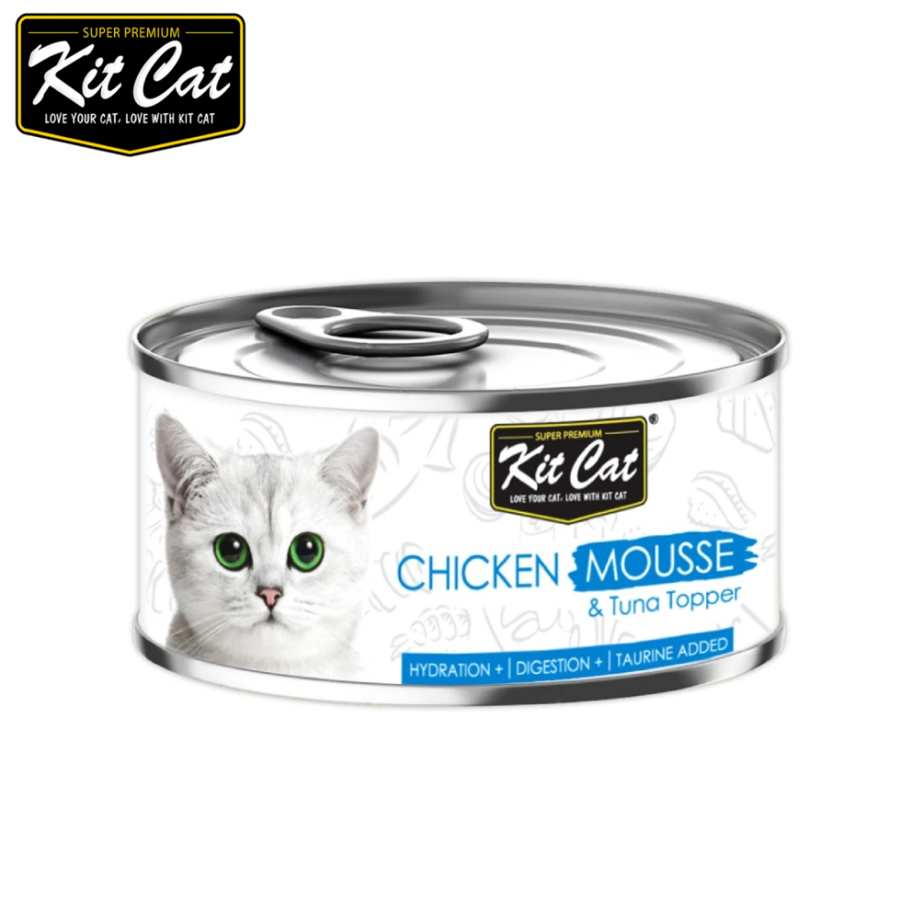Kit Cat 貓罐-雞肉慕斯.鮪魚 80g*24入