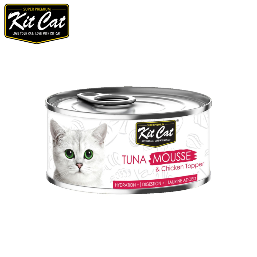 Kit Cat 貓罐-鮪魚慕斯.雞肉 80g*24入