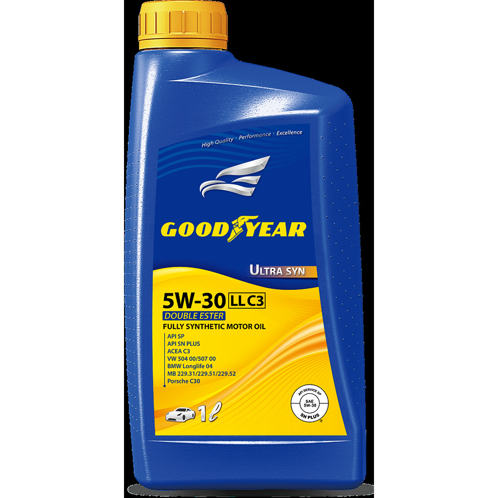 Goodyear 固特異 【固特異 GOODYEAR】機油 5W30 雙酯 ULTRA 504/507 1L 整箱12入(車麗屋)