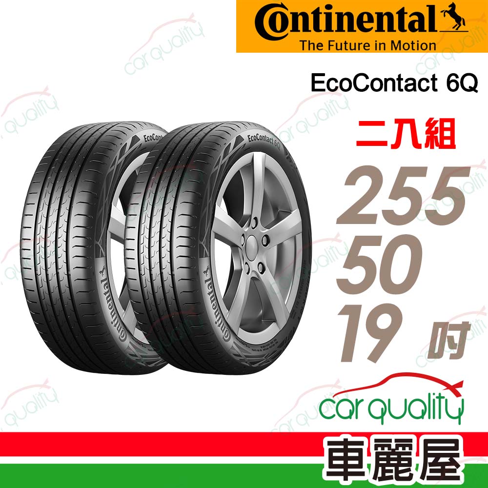 Continental 馬牌 輪胎 ECO6Q-2555019吋_二入組(車麗屋)