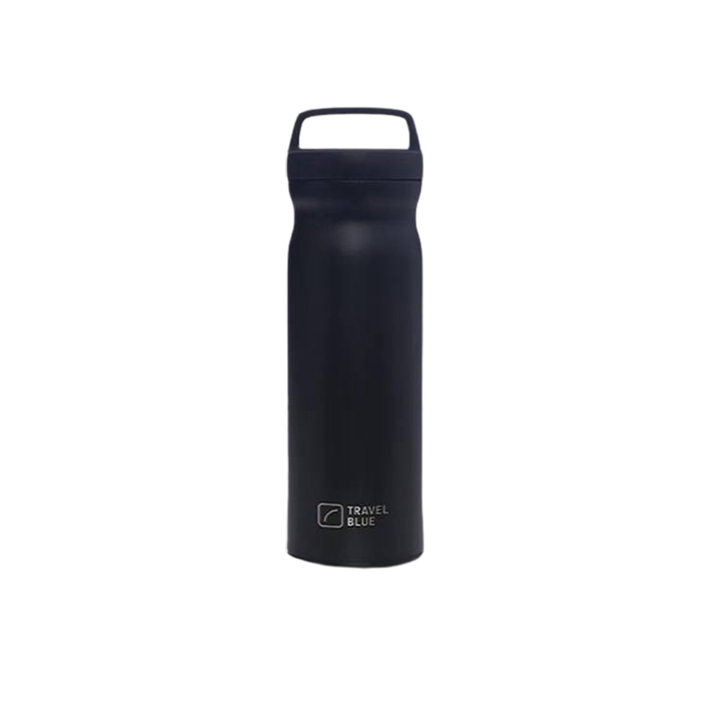 Travel Blue 藍旅 旅行用保溫保冷瓶 304不鏽鋼製 500ml 爵色黑 TB521(車麗屋)