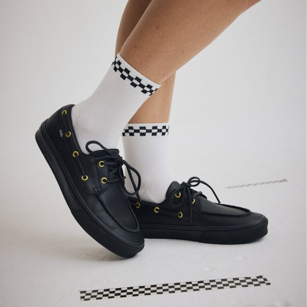 VANS 美線 男女鞋 2-Eyelet Boat Shoe 皮革 帆船鞋 休閒鞋 V160100026