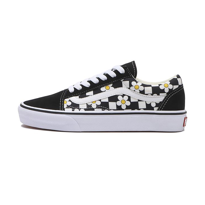 VANS 日線 男女鞋 OLD SKOOL 棋盤格 小花 滑板鞋 休閒鞋 V261305002