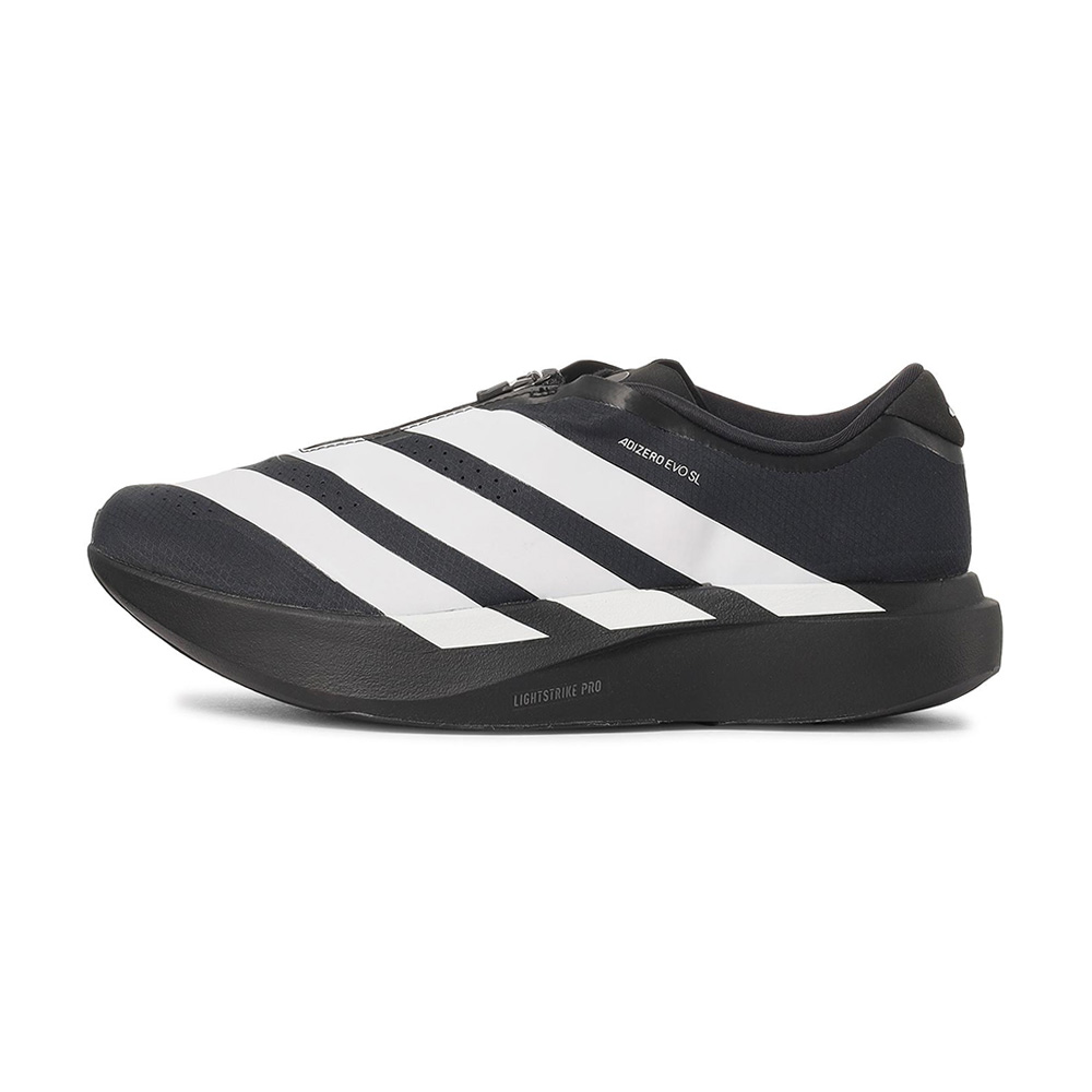 adidas 愛迪達 男鞋 adizero Evo SL ZIP M 運動鞋 跑鞋 黑色 HP5061