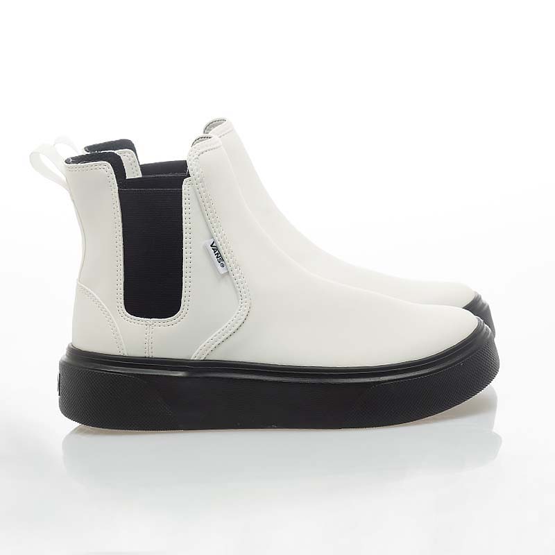 VANS 日線 男女鞋 SIDE GORE HOVER 休閒鞋 短靴 輕量 白 V241342002