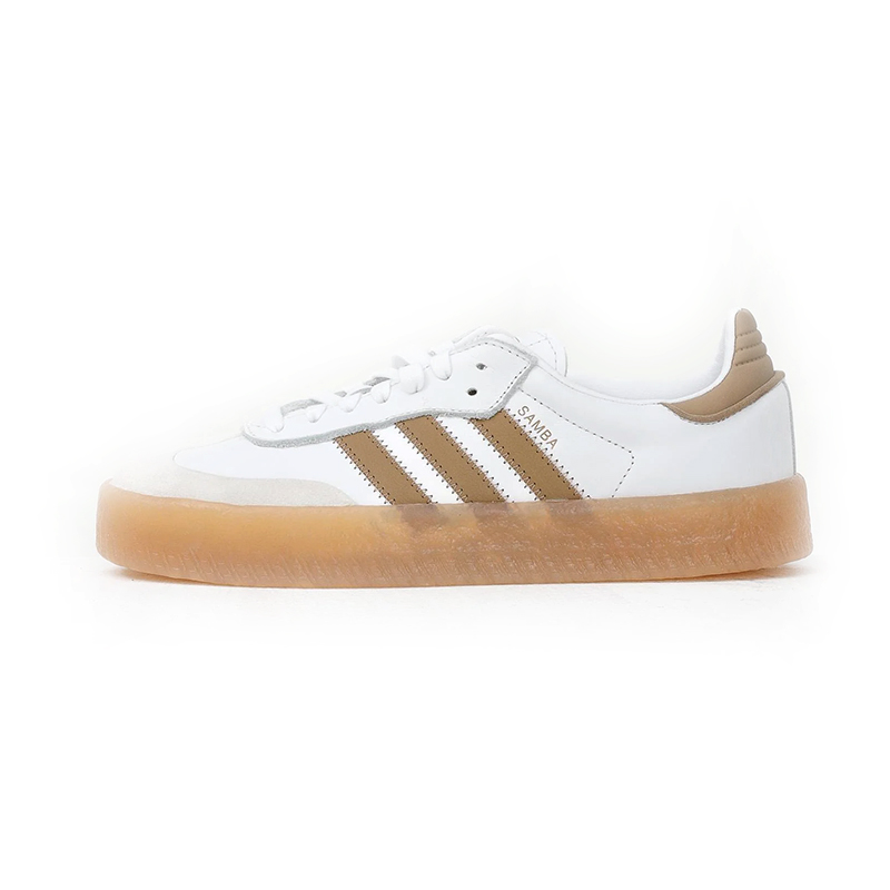 adidas 愛迪達 女鞋 SAMBAE 皮革 復古膠底休閒鞋 德訓鞋 JQ0982