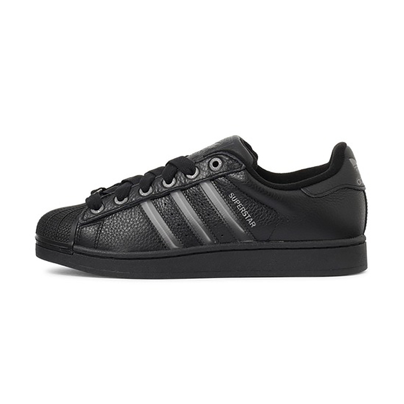 adidas 愛迪達 男女鞋 SUPERSTAR II 休閒鞋 黑 JQ3914