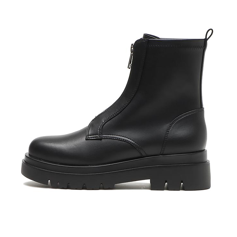 ABC MART ABC SELECT 女鞋 TRACK CENTER ZIP 5.5 厚底靴 增高靴 黑 A440301009