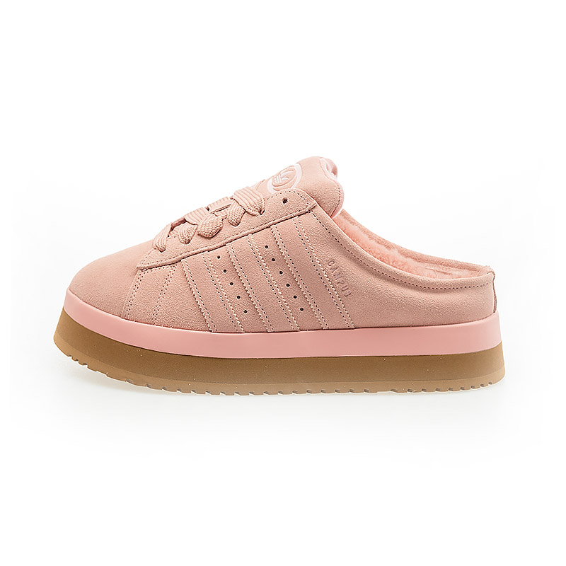 adidas 愛迪達 女鞋 CAMPUS 00s WTR LO W 麂皮 絨毛 厚底穆勒鞋 休閒鞋 JR3238