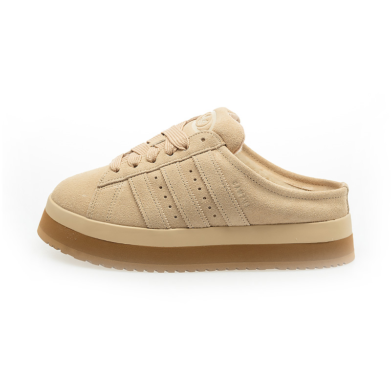 adidas 愛迪達 女鞋 CAMPUS 00s WTR LO W 麂皮 懶人鞋 穆勒鞋 絨毛拖鞋 JR3732