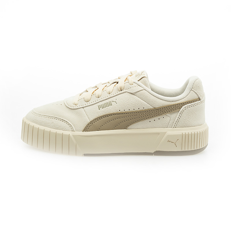 PUMA 彪馬 女鞋 Carina Mia SD 奶茶色 麂皮 板鞋 休閒鞋 40263801