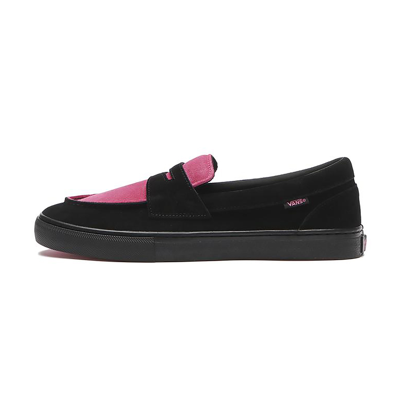 VANS 日線 男女鞋 LOAFER 黑粉 麂皮 樂福鞋 休閒鞋 V251328002
