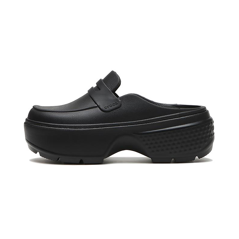 Crocs 卡駱馳 女鞋 Stomp Loafer 雪屋涼拖鞋 樂福鞋 厚底鞋 懶人鞋 209937-060
