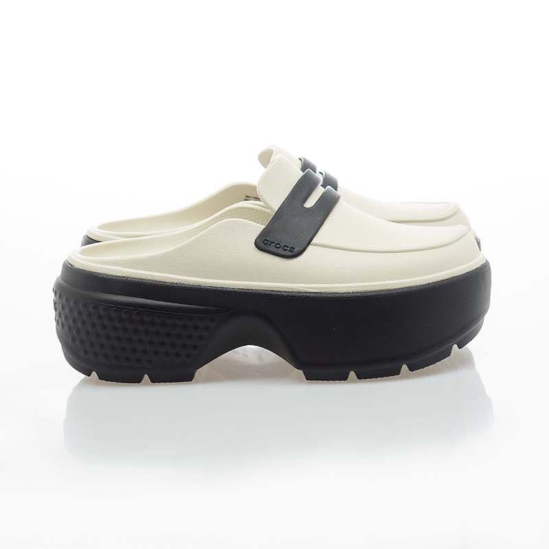 Crocs 卡駱馳 女鞋 Stomp Loafer 雪屋涼拖鞋 樂福鞋 厚底鞋 懶人鞋 209937-1HR