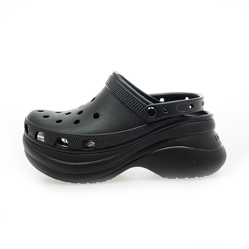 Crocs 卡駱馳 女鞋 Bae Clog Blk 洞洞鞋 涼拖鞋 厚底鞋 休閒鞋 206302-001