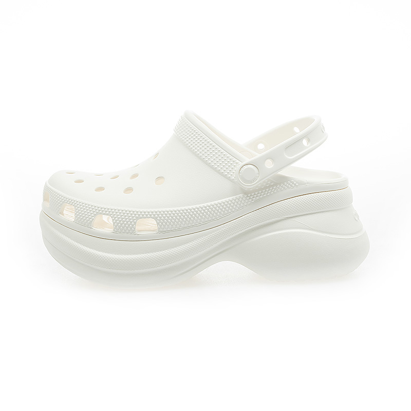 Crocs 卡駱馳 女鞋 Bae Clog Whi 洞洞鞋 涼拖鞋 厚底鞋 休閒鞋 白 206302-100