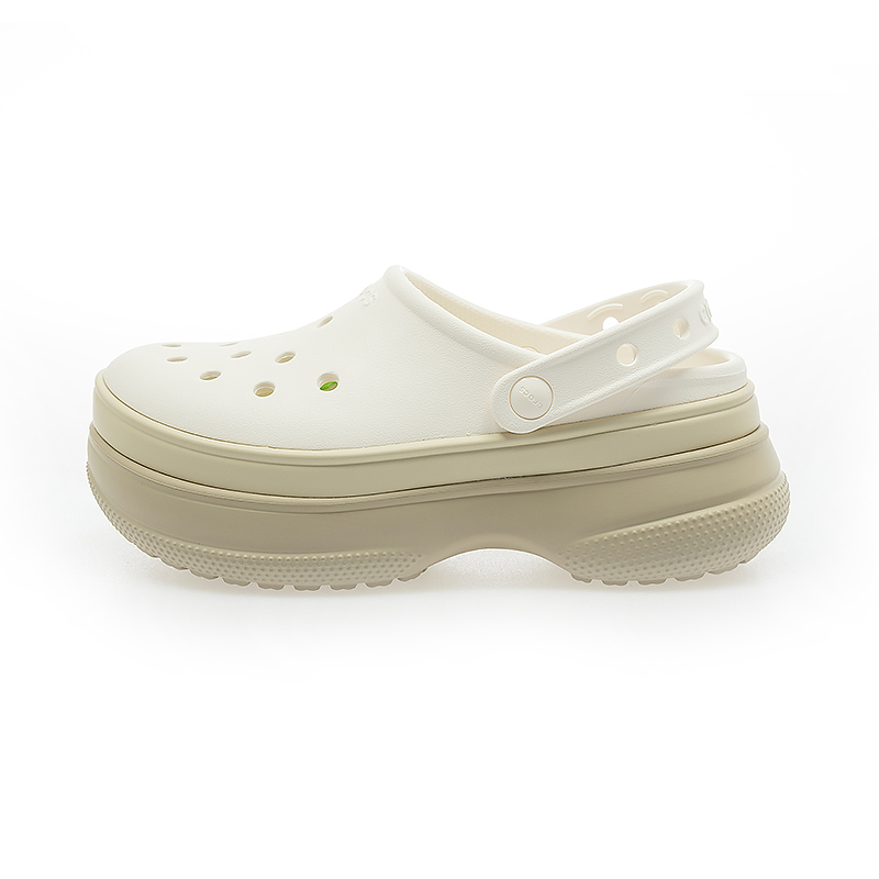Crocs 卡駱馳 男女鞋 Classic Stacked Clog Chk 洞洞鞋 涼拖鞋 休閒鞋 厚底鞋 211355-0WV
