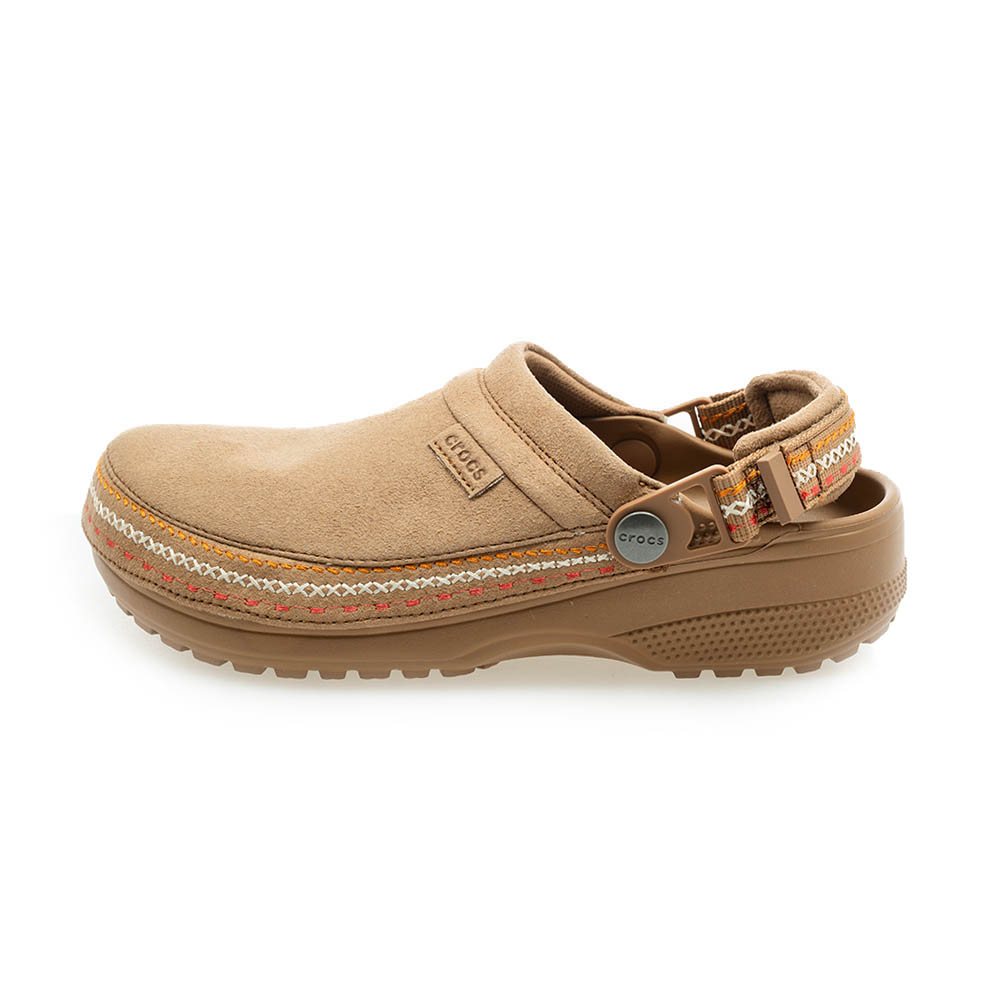 Crocs 卡駱馳 男女鞋 Crafted Vegan Suede Stitch Spa 涼拖鞋 休閒鞋 214048-2EY