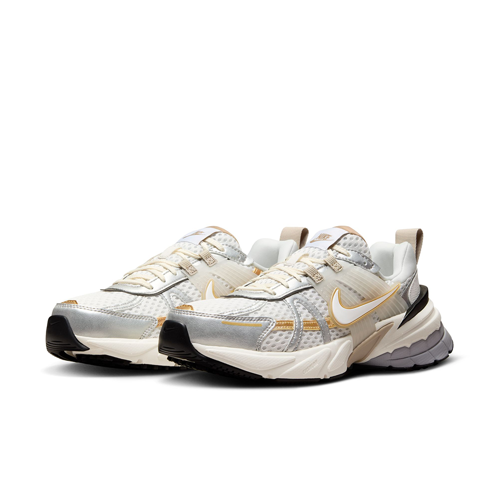 NIKE 耐吉 W V2K RUN 女鞋 休閒鞋 白/銀色 金 反光-HJ7245100
