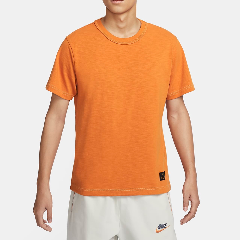 NIKE 耐吉 AS M NL SS KNIT TOP 男 短袖上衣 橘-FN2646815