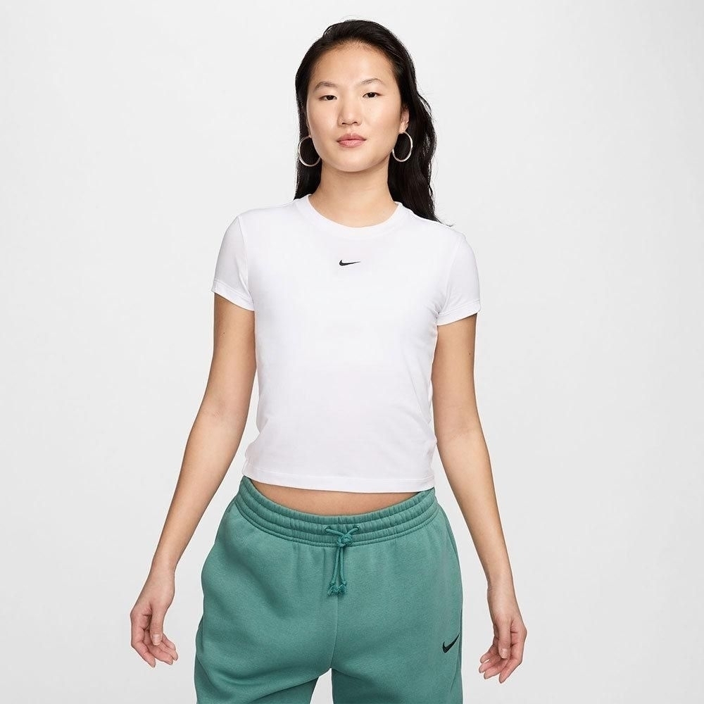 NIKE 耐吉 AS W NSW NK CHLL KNT MD CRP 女 短袖上衣 白-FV5509100