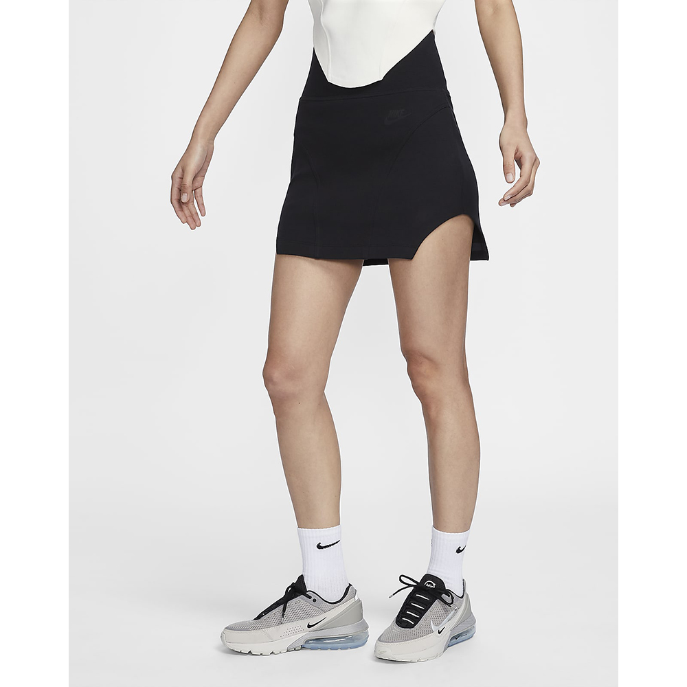 NIKE 耐吉 AS W NSW TCH FLC HR MINI SKRT 女 短裙 黑-FQ1853010