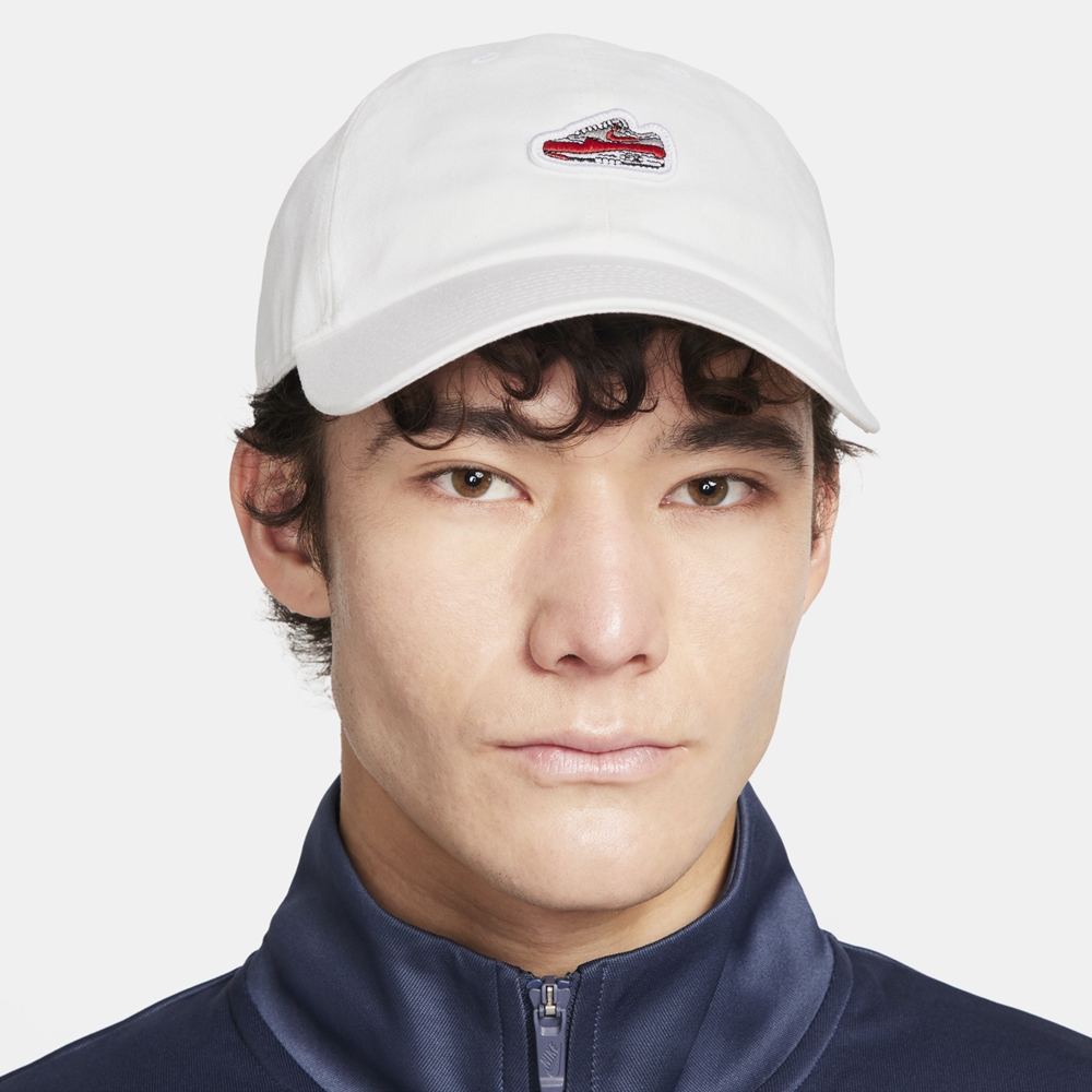 NIKE 耐吉 U NK CLUB CAP U CB ARMX PTCH L 男帽 女帽 休閒帽 老帽 白-FN4402100