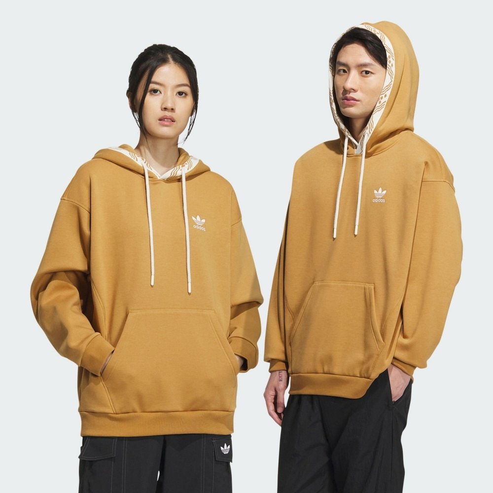 CNY新年 NEW FT GFX HOOD 連帽上衣 帽T 男女 黃色-IX4216