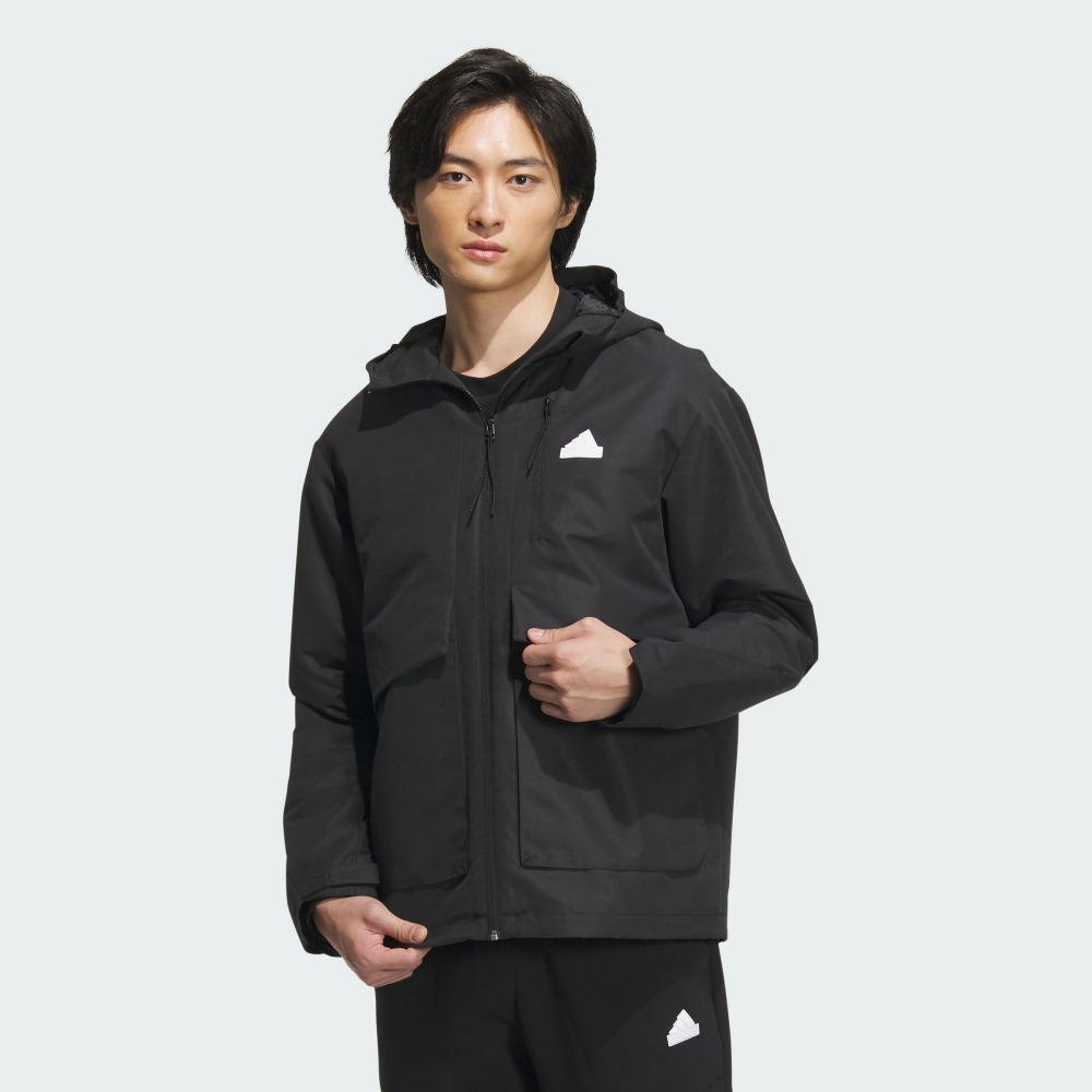 adidas 愛迪達 TH MH WV JKT 休閒外套 男 黑色-IT3951