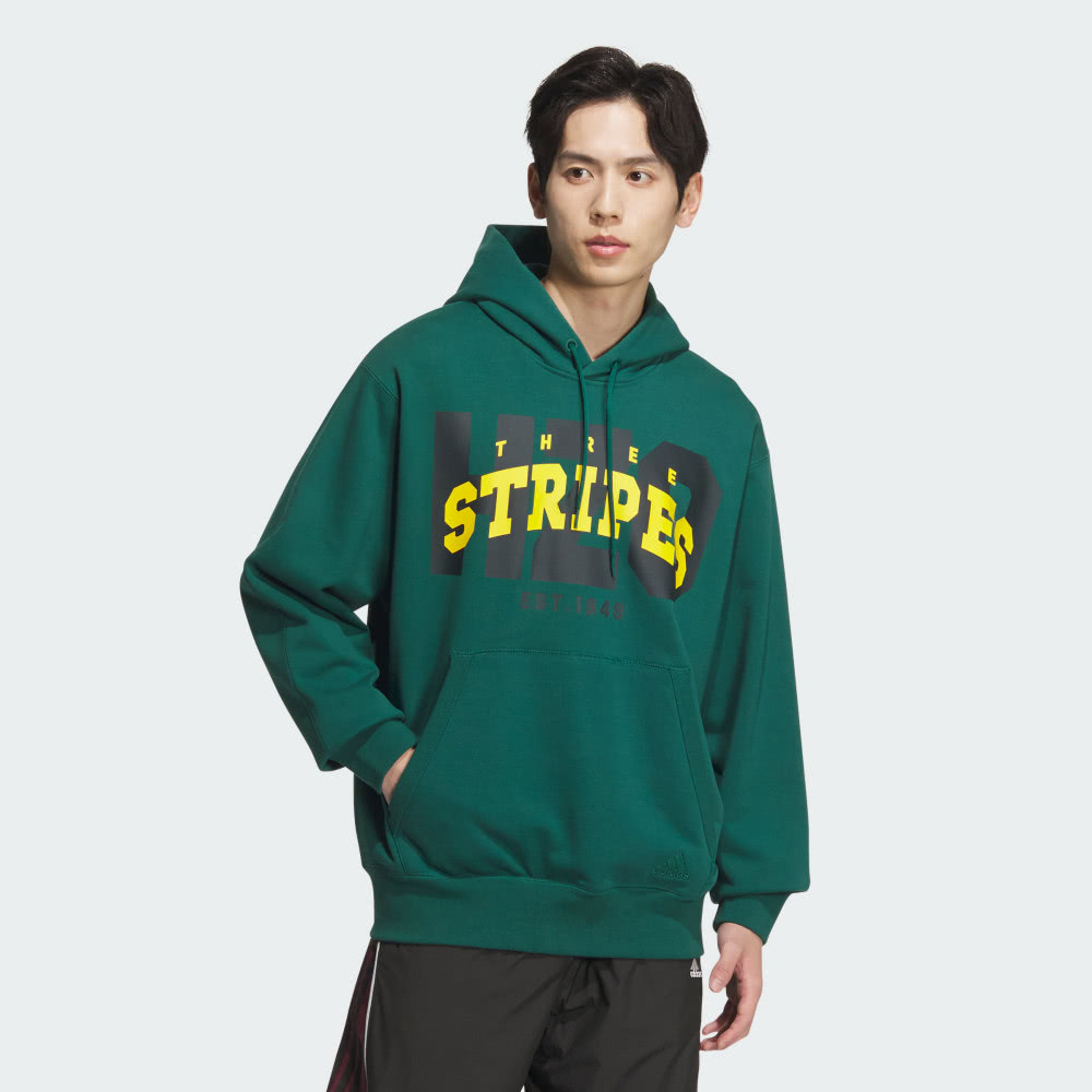 adidas 愛迪達 CLG PO HOODIE 連帽上衣 男 綠色 帽T-JG8549